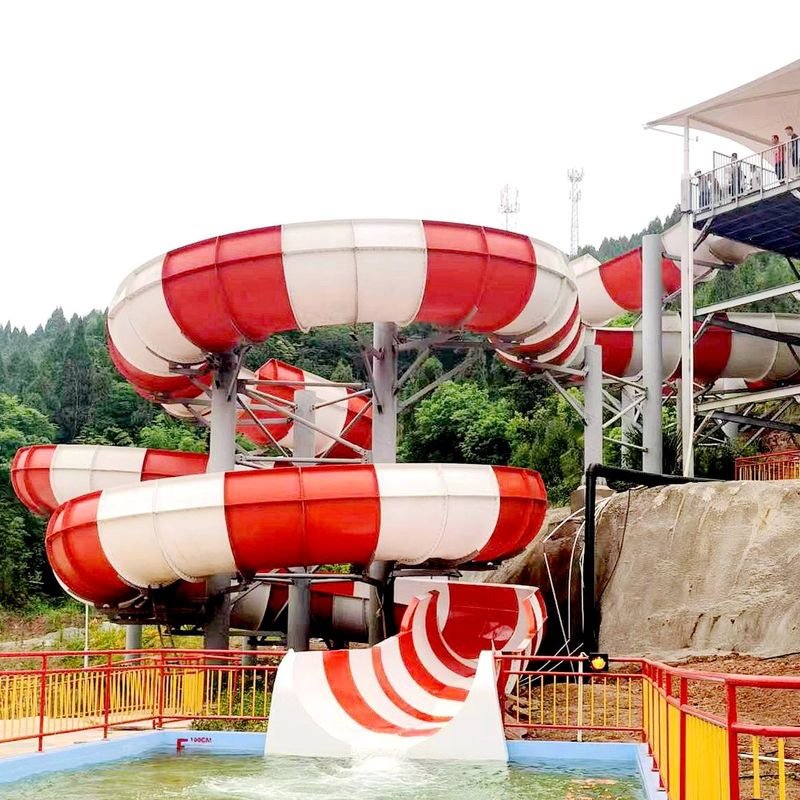 2.7m lebar Family Raft Water Slide untuk 4 pengendara dengan tinggi dan warna yang disesuaikan