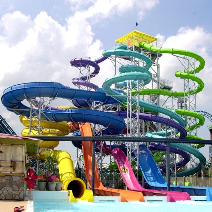 Slide air serat kaca yang dapat disesuaikan untuk orang dewasa yang mencari sensasi baik di dalam maupun di luar ruangan