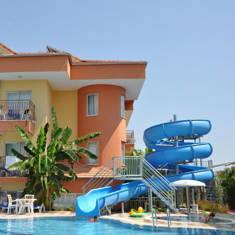 Popularitas Tinggi Indoor Outdoor Hotel Pool Slide Untuk 1-2 Orang