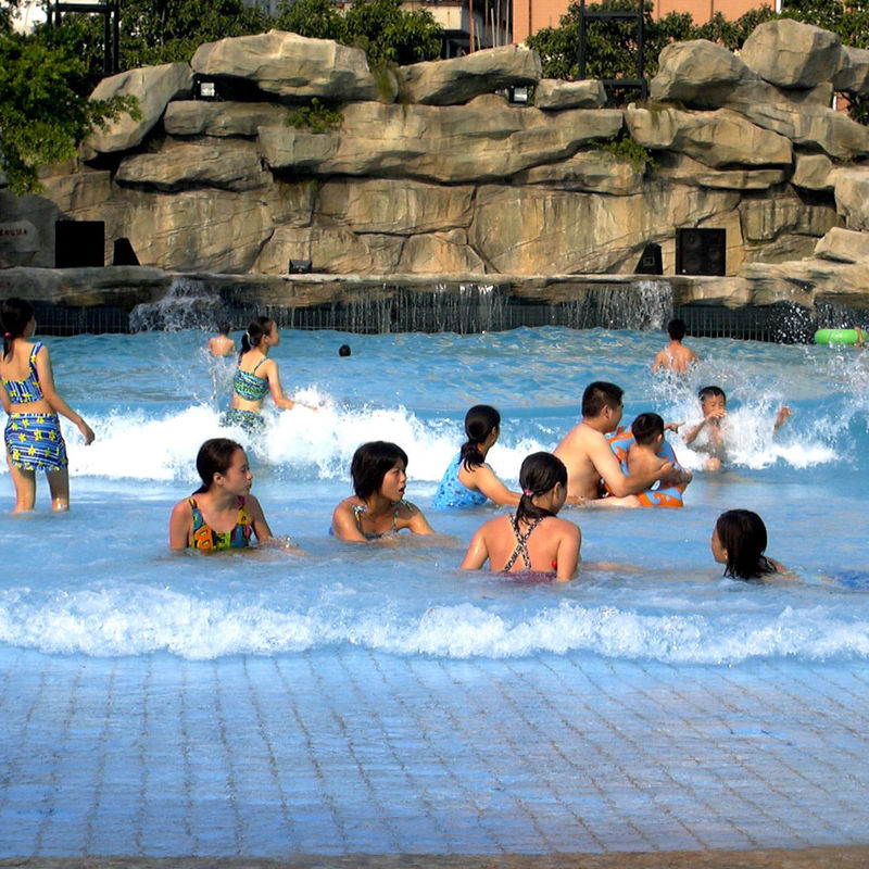 Taman Air Profesional Kolam Gelombang Mudah Dipasang Dengan Penjaga Kehidupan Desain Beton Aman