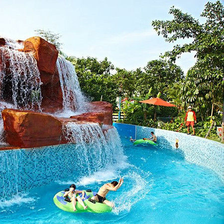 Eco Friendly 100-600 Meter Dunia Petualangan Sungai Lazy Untuk Hiburan / Relaksasi