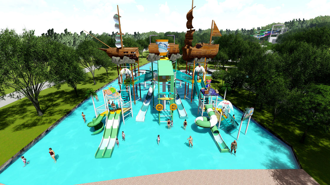 Perangkat lunak lanskap taman hiburan 3D Aqua yang ditingkatkan dengan peringkat pelanggan sebesar 5 USD / Meter persegi