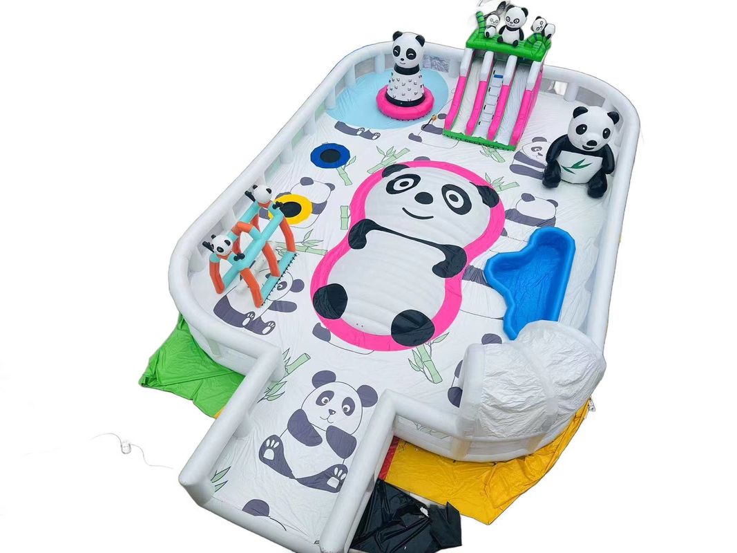 Kastil Air Inflatable yang dapat disesuaikan dengan taman air inflatable untuk bisnis taman air Anda