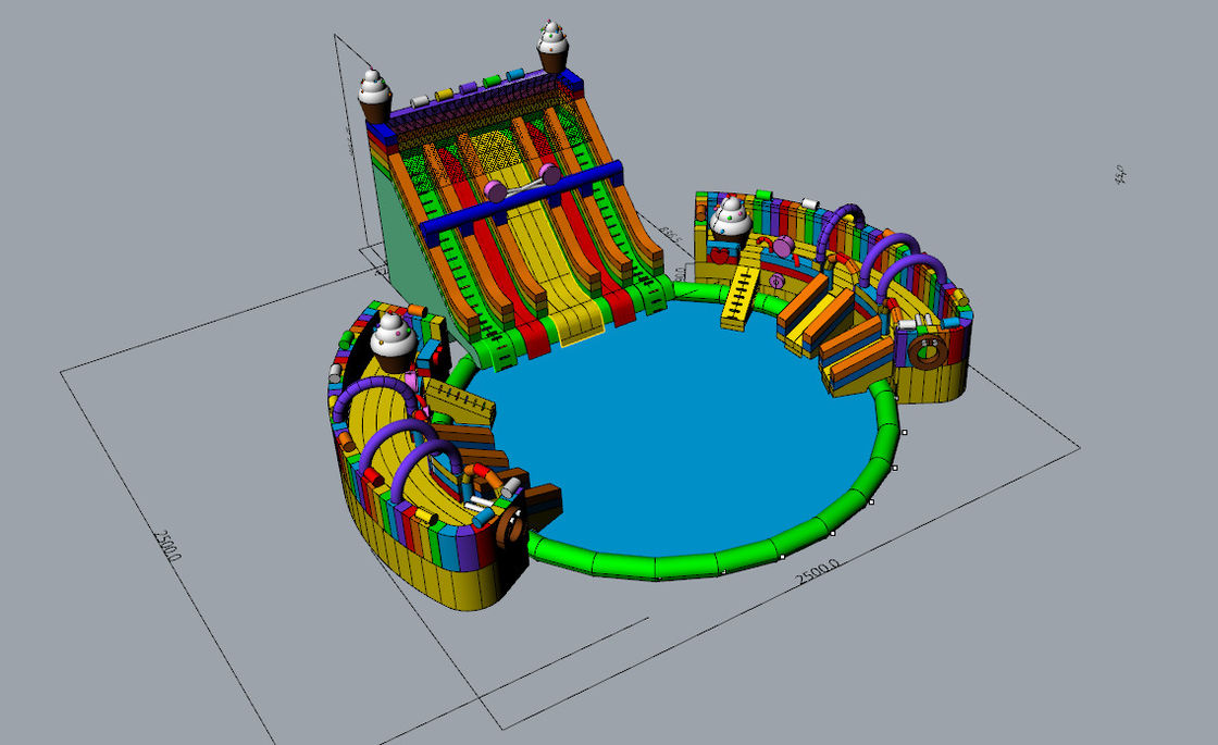 Commercial Inflatable Bouncer Inflatable Moon Bounce House Water Slide Combo untuk dijual Tas Custom Party Set Kastil Birt