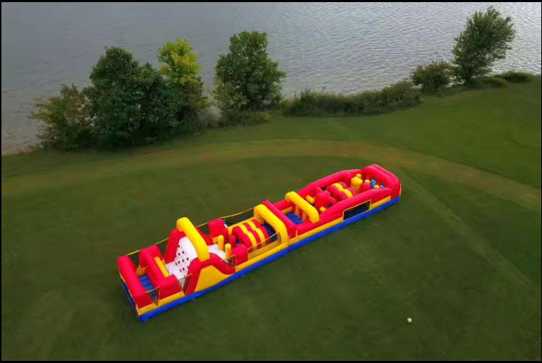 Custom Warna Outdoor Recreation Air Park Inflatable Untuk Dewasa