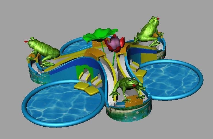 Custom Warna Outdoor Recreation Air Park Inflatable Untuk Dewasa